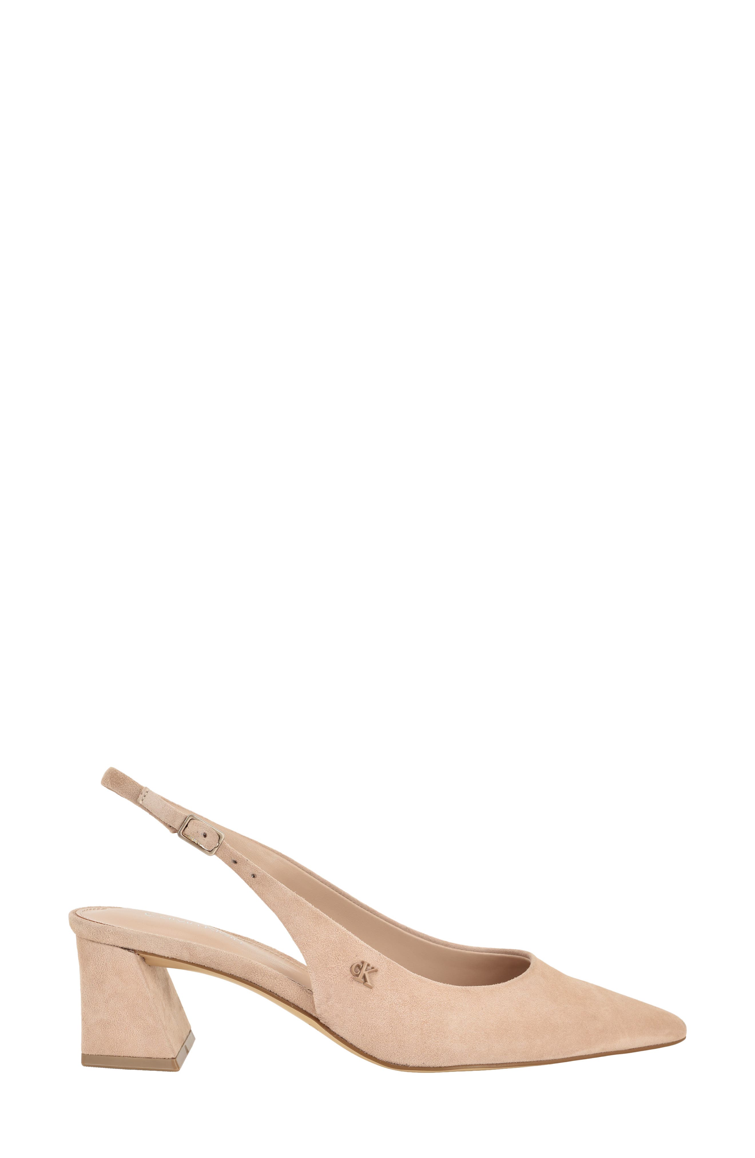 Sarra Slingback Pointed Toe Pump, Alternate, color, LIGHT NATURAL