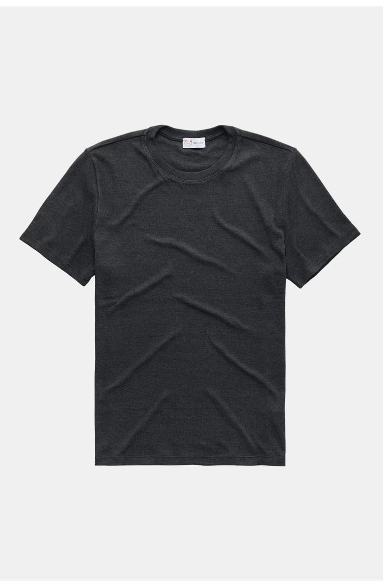 Wolf Vs. Goat (WvG) Heavyweight Viscose Interlock Short Sleeve Crewneck, Main, color, Black