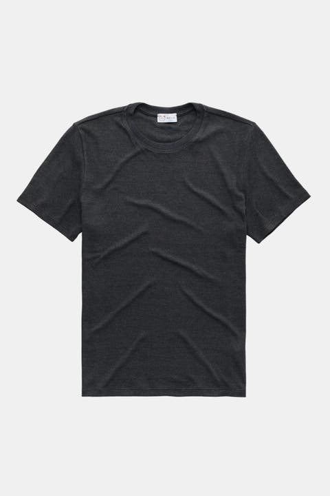 Heavyweight Viscose Interlock Short Sleeve Crewneck