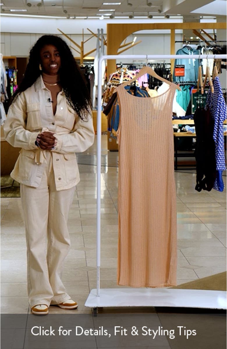 Laura Semisheer Cotton Blend Cover-Up Maxi Dress, sales video thumbnail