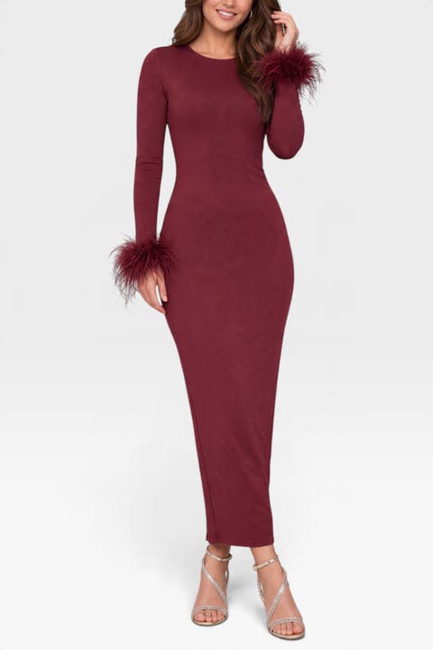 Roberta Knit Crepe Midi Dress