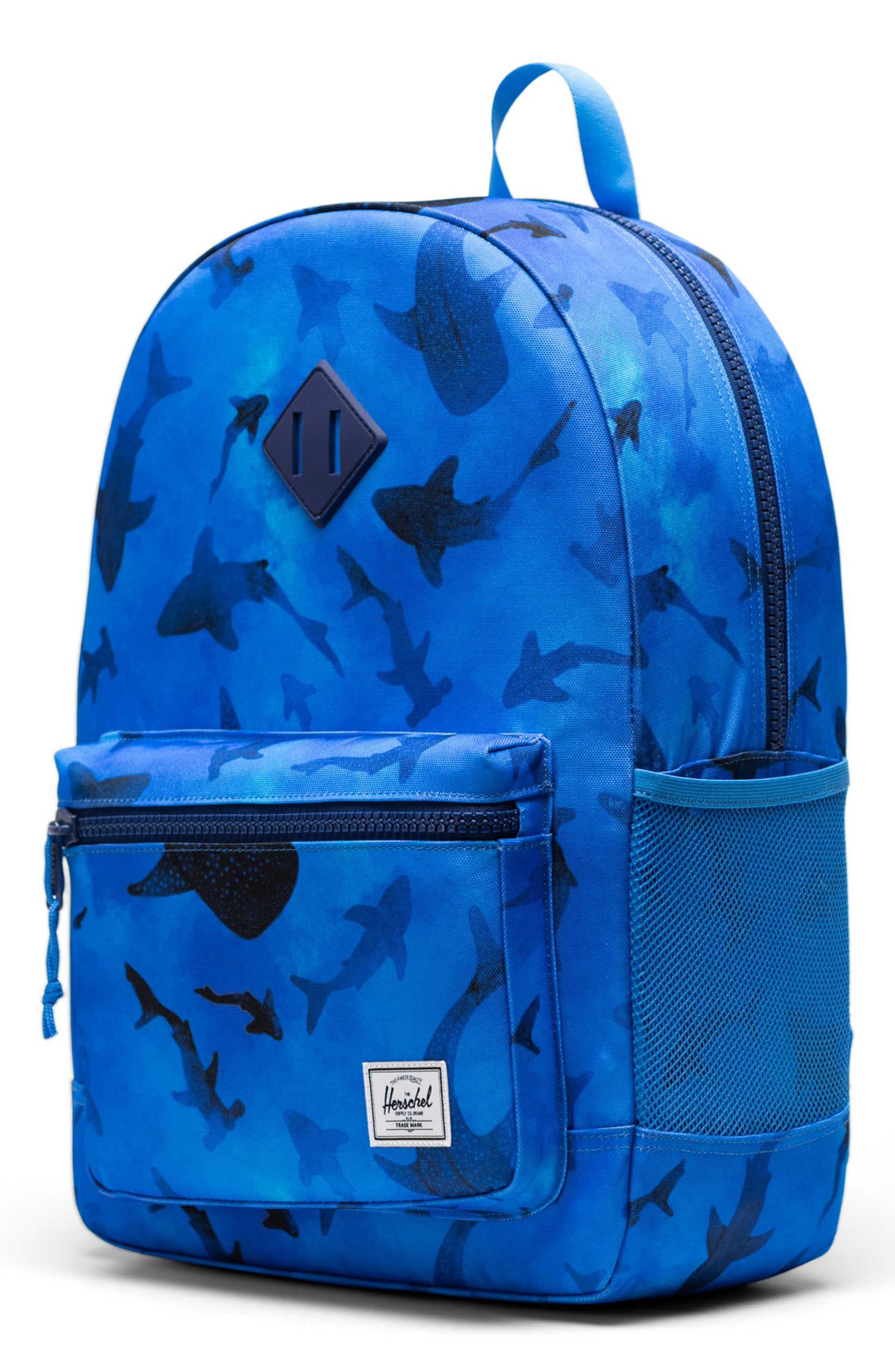 Herschel Supply Co. Kids' Heritage Youth Backpack, Alternate, color, Sharks