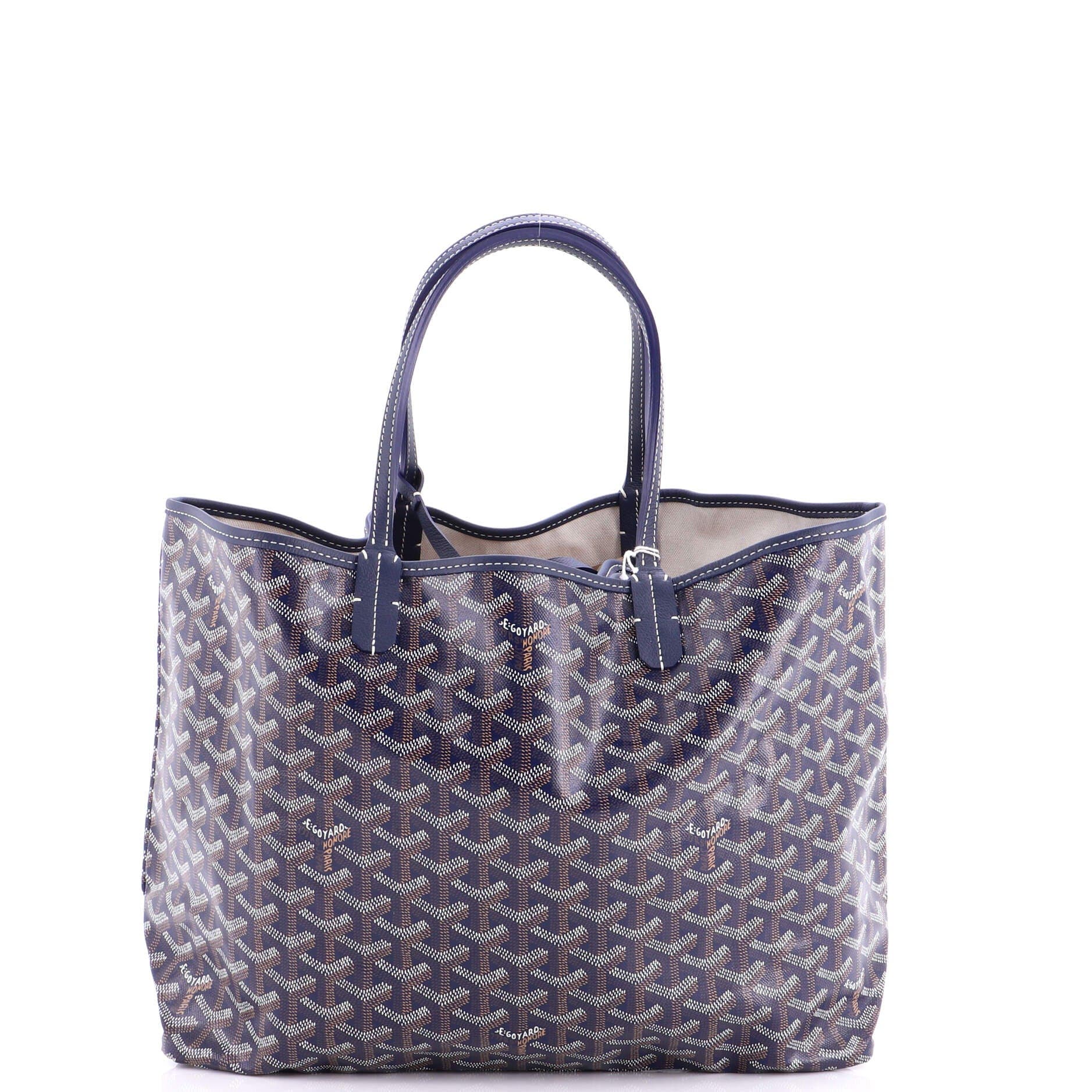 Pre-Owned Goyard Saint Louis Tote Coated Canvas PM, Alternate, color, Blue