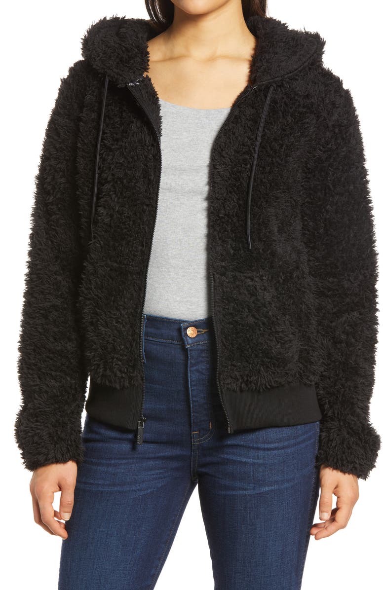 Marc New York Ultrasoft Faux Fur Hoodie, Main, color, 