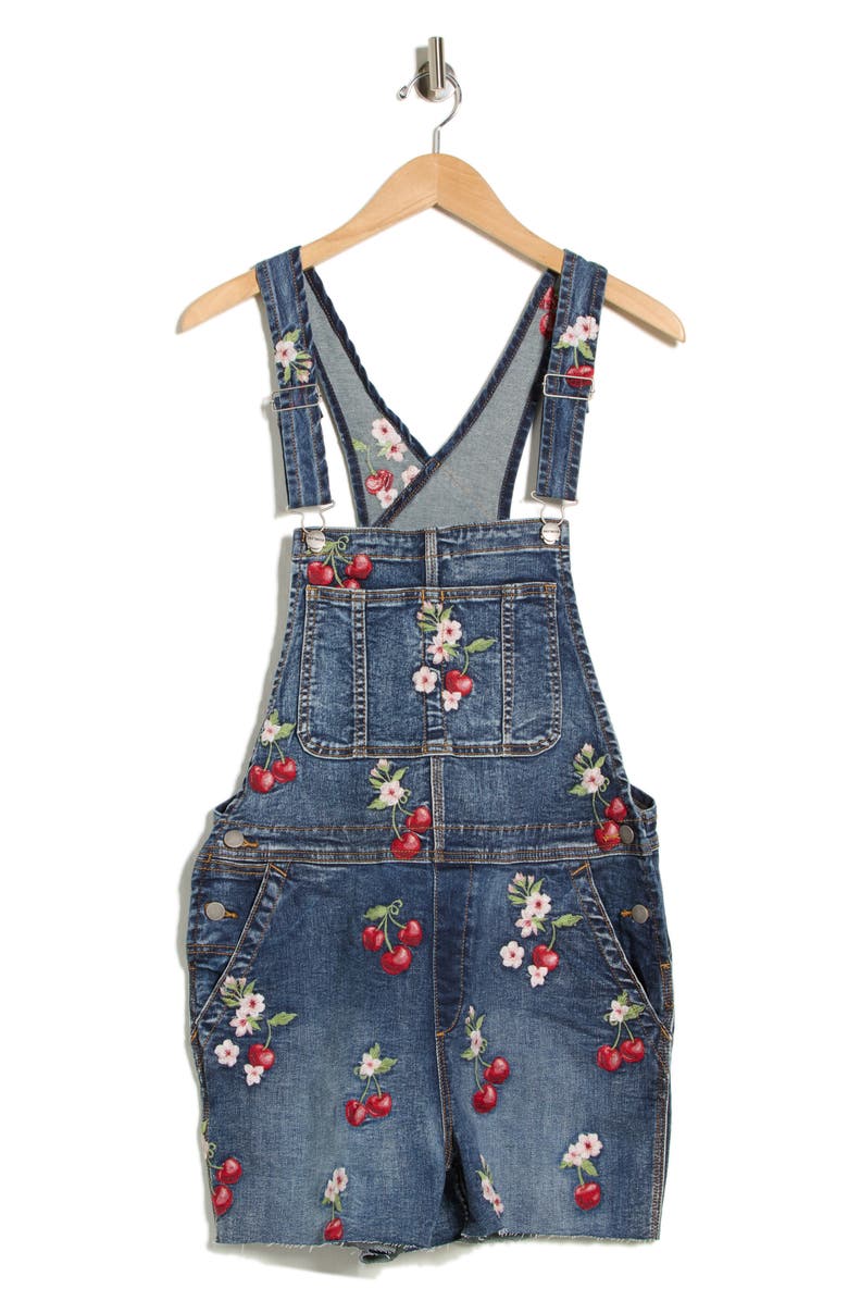 Driftwood Denim Shortalls, Alternate, color, Dark Wash