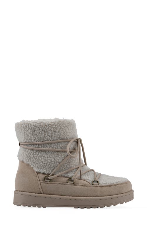 White Mountain Footwear Isador Faux Shearling Bootie In Brown