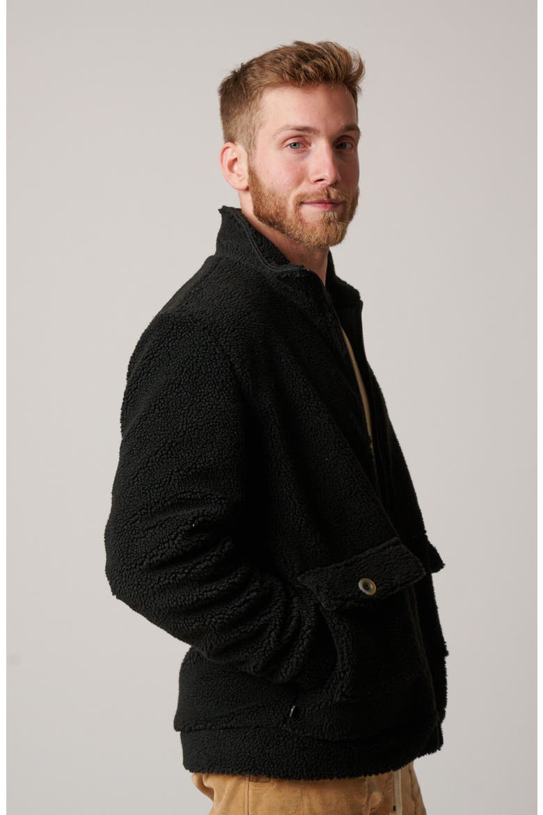 Fleece Jacket, Alternate, color, Midnight Black