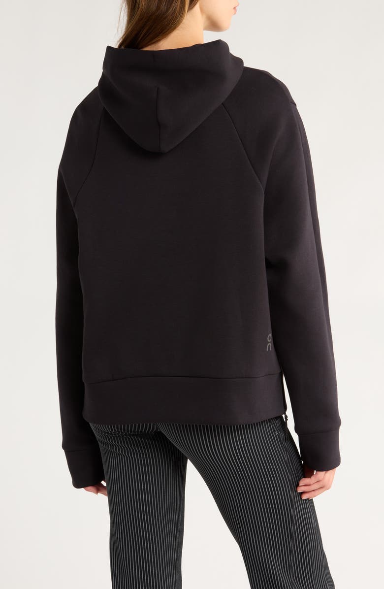 On Focus Tech Hoodie, Alternate, color, Black