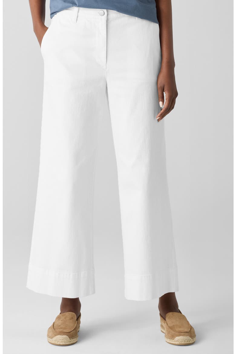 Ankle Wide Leg Jeans, Main, color, WHITE