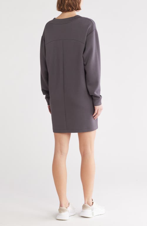 Z BY ZELLA Z BY ZELLA WHISPER SCUBA V-NECK T-SHIRT DRESS