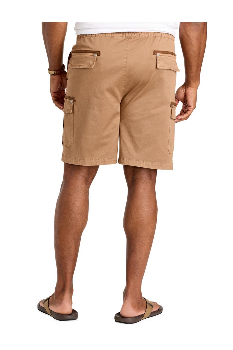 Big & Tall Athletic Fit Drawstring Cargo Shorts, Alternate, color, PORTABELLA