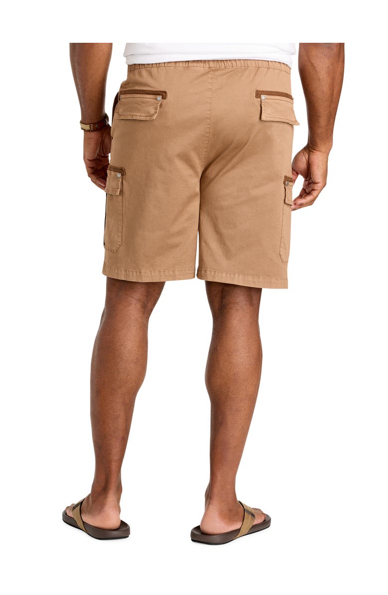 True Nation by DXL Big & Tall Athletic Fit Drawstring Cargo Shorts, Alternate, color, Portabella
