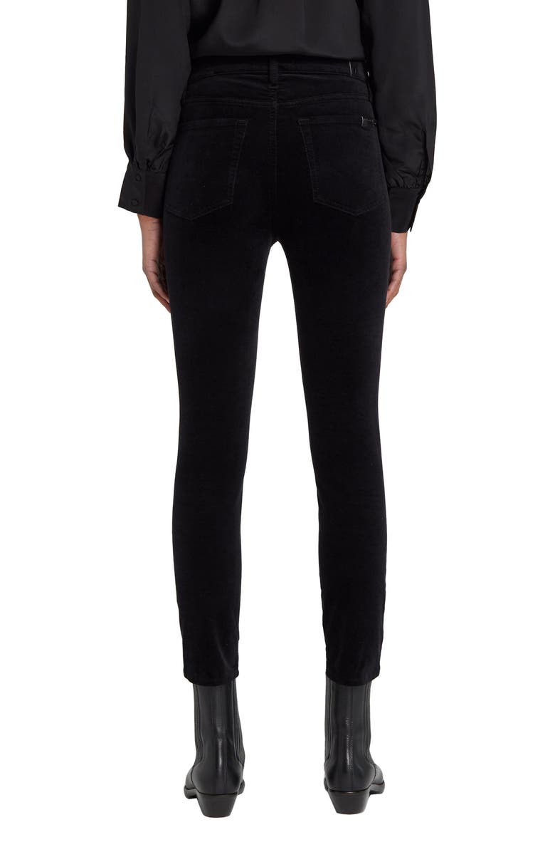7 For All Mankind High Waist Ankle Skinny Velvet Pants, Alternate, color, 
