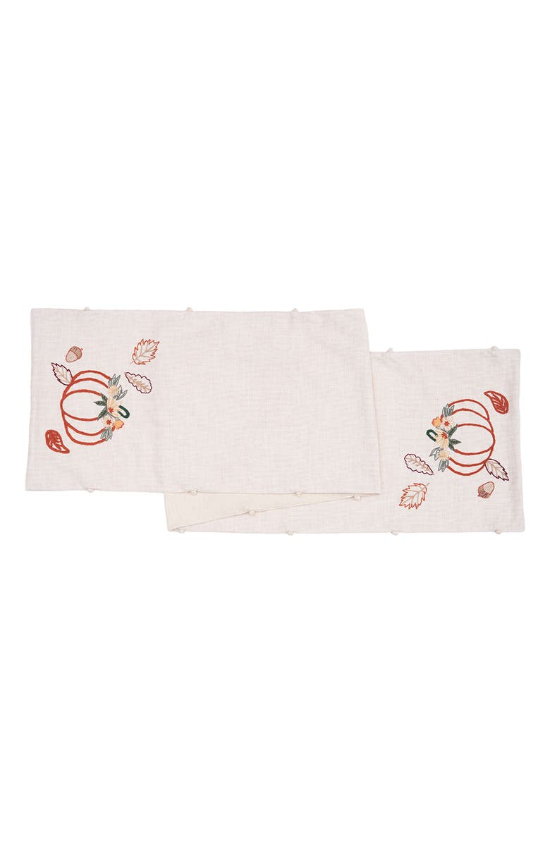 C&F Home Autumn Botanical Table Runner 14" x 72", Main, color, Beige