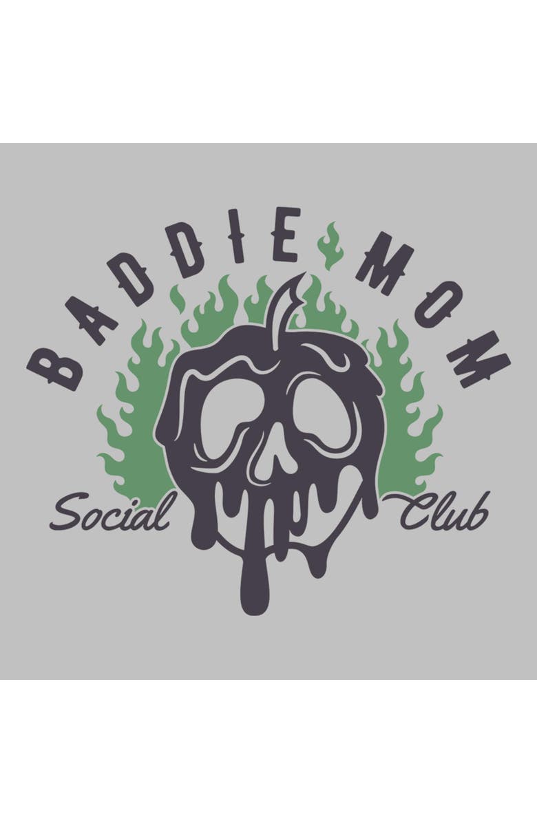 Disney Women's Disney Baddie Mom Social Club  Graphic T-Shirt, Alternate, color, Athletic Heather