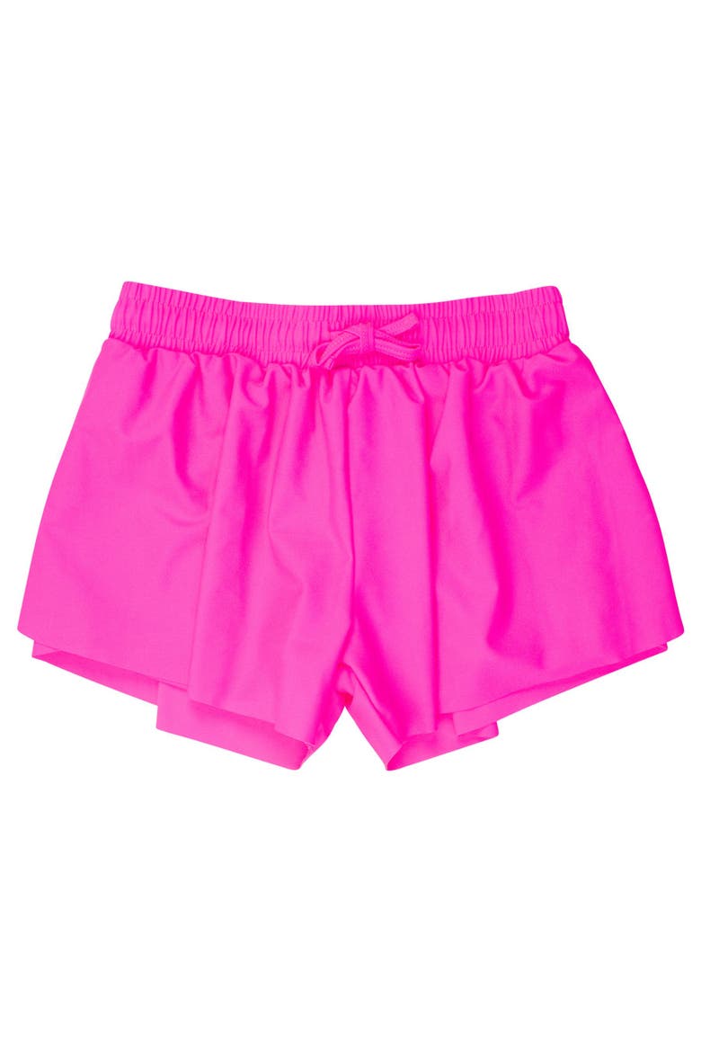 Girls Active Butterfly Shorts, Main, color, Neon Magenta