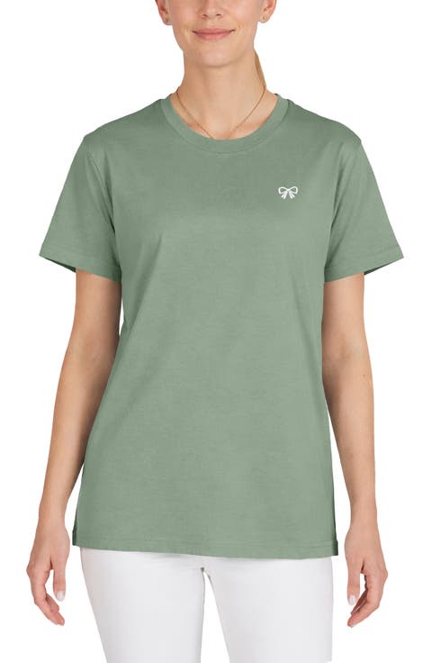 Womens Bow Jersey Tee