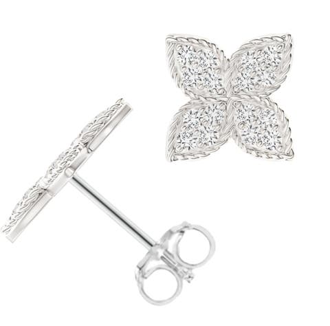 Sterling Silver Crystal Stud Earrings