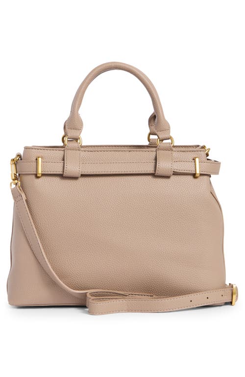 T Tahari Overlook Leather Satchel In Brown