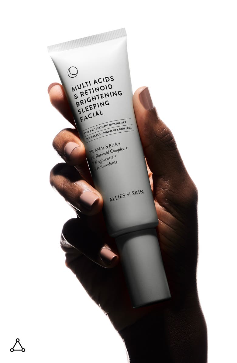 ALLIES OF SKIN Multi Acids & Retinoid Brightening Sleep Facial, Alternate, color, 