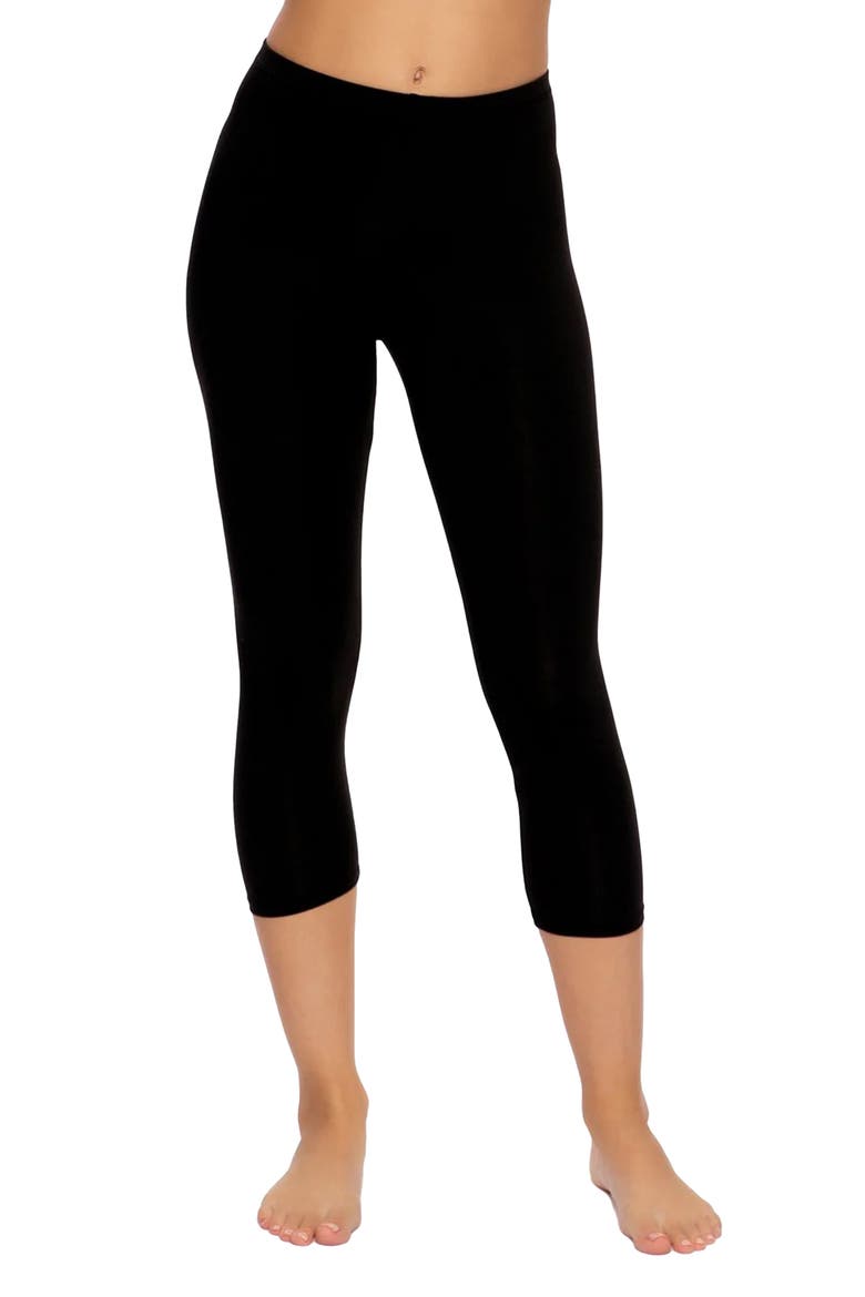 Capri Leggings, Main, color, BLACK