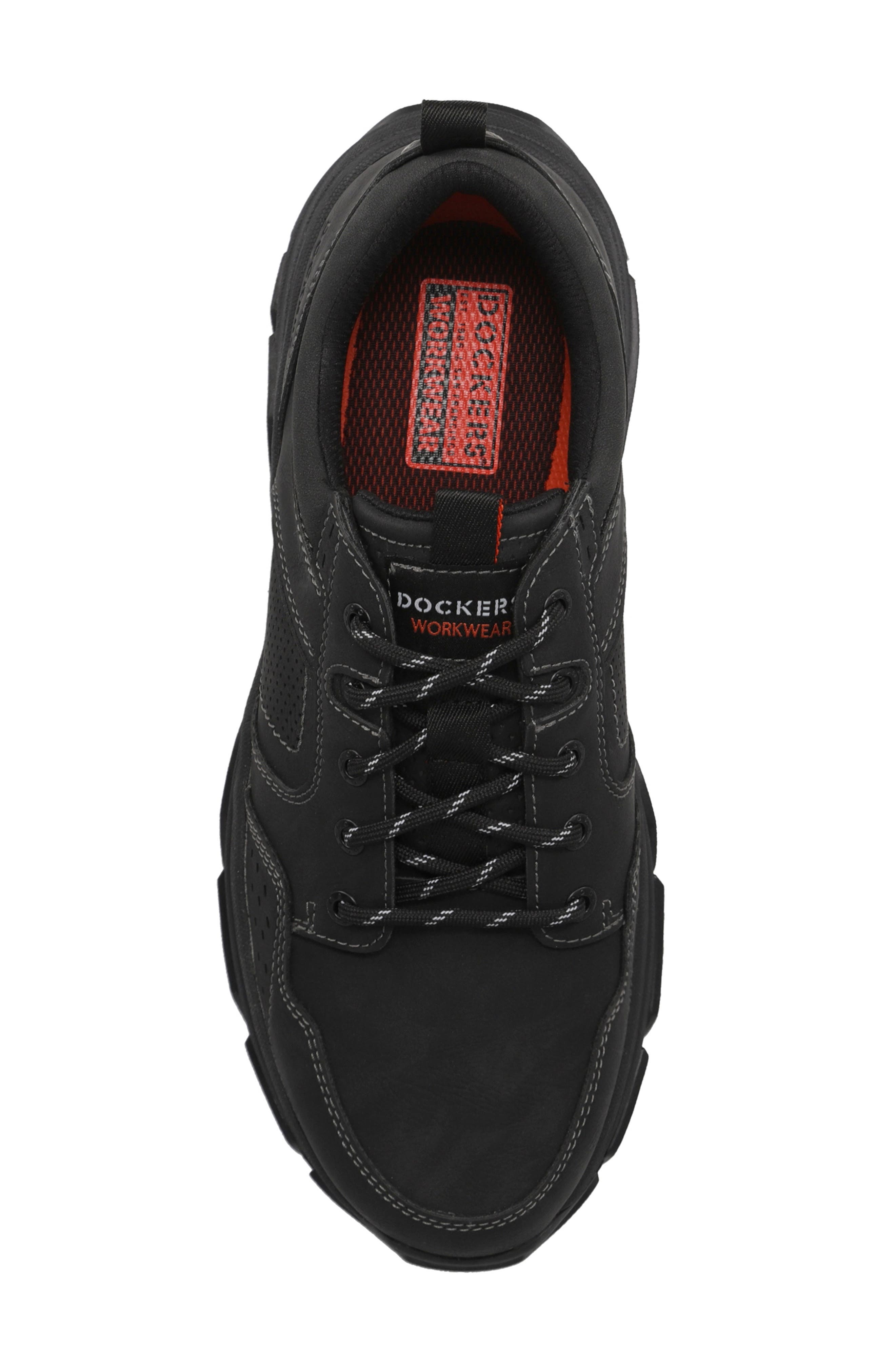 Rutherford Leather Sneaker, Alternate, color, BLACK
