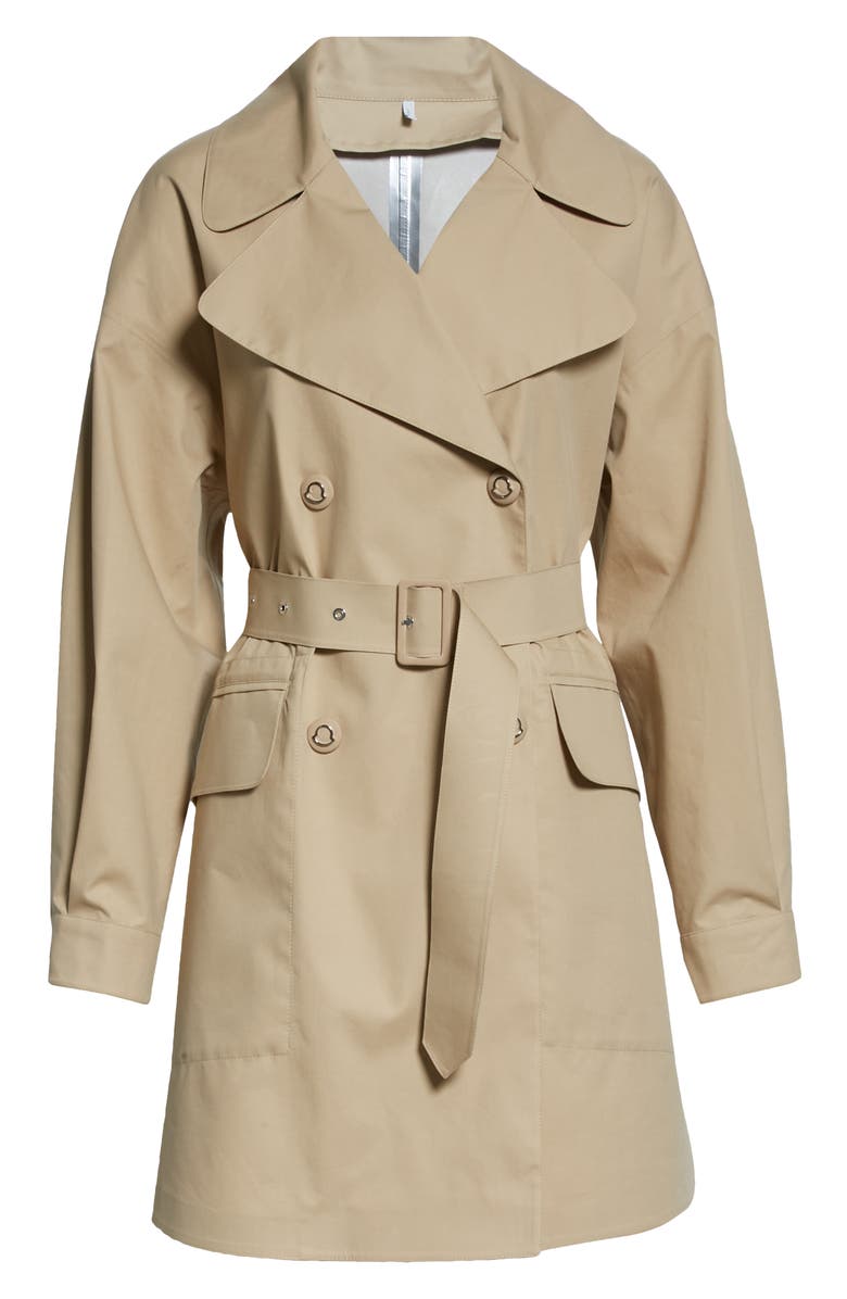 Moncler Waterproof Trench Coat, Alternate, color, 