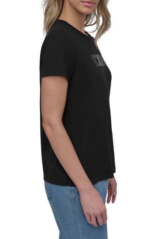 Dkny Subway Tile Logo T-shirt In Black