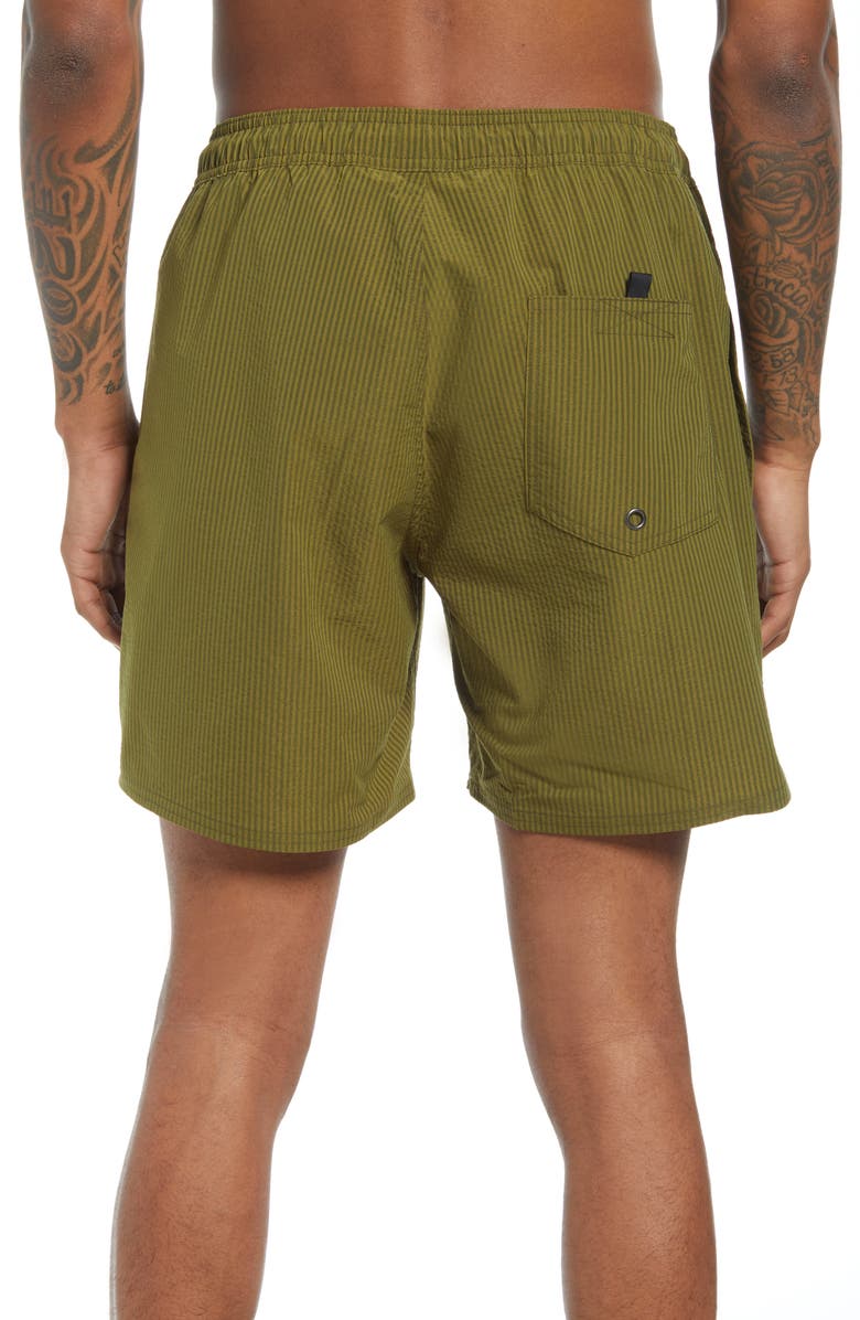Saturdays NYC Timothy Stripe Seersucker Shorts, Alternate, color,