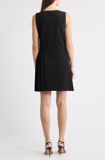 Side Pleat Sheath Minidress