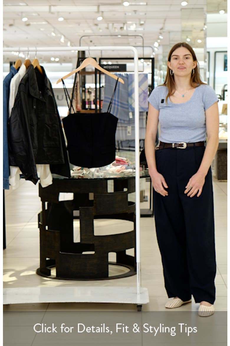 Irina Sqare Neck Button-Up Top video