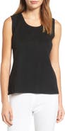 Ming Wang Scoop Neck Sweater Tank