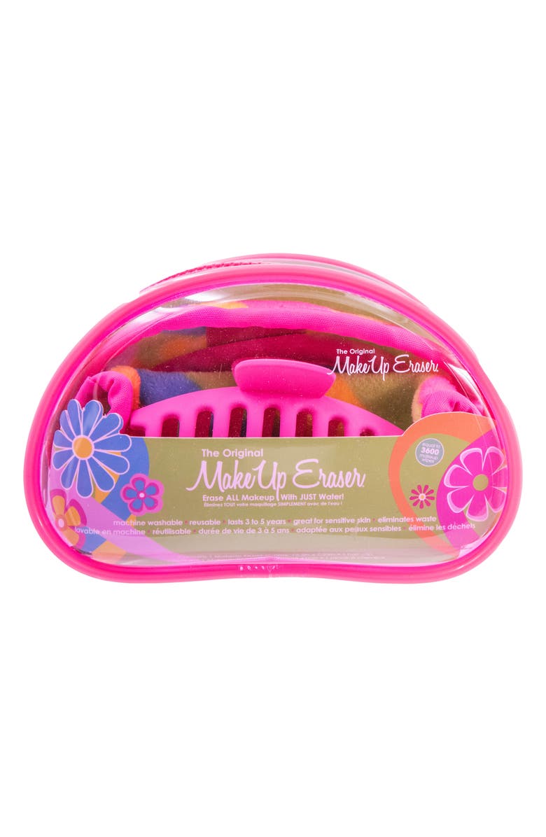The Original MakeUp Eraser Flower Bomb Cloth & Hair Clip Set (Limited Edition) $25 Value, Alternate, color, 