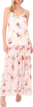 1.STATE V-Neck Floral Slip Dress