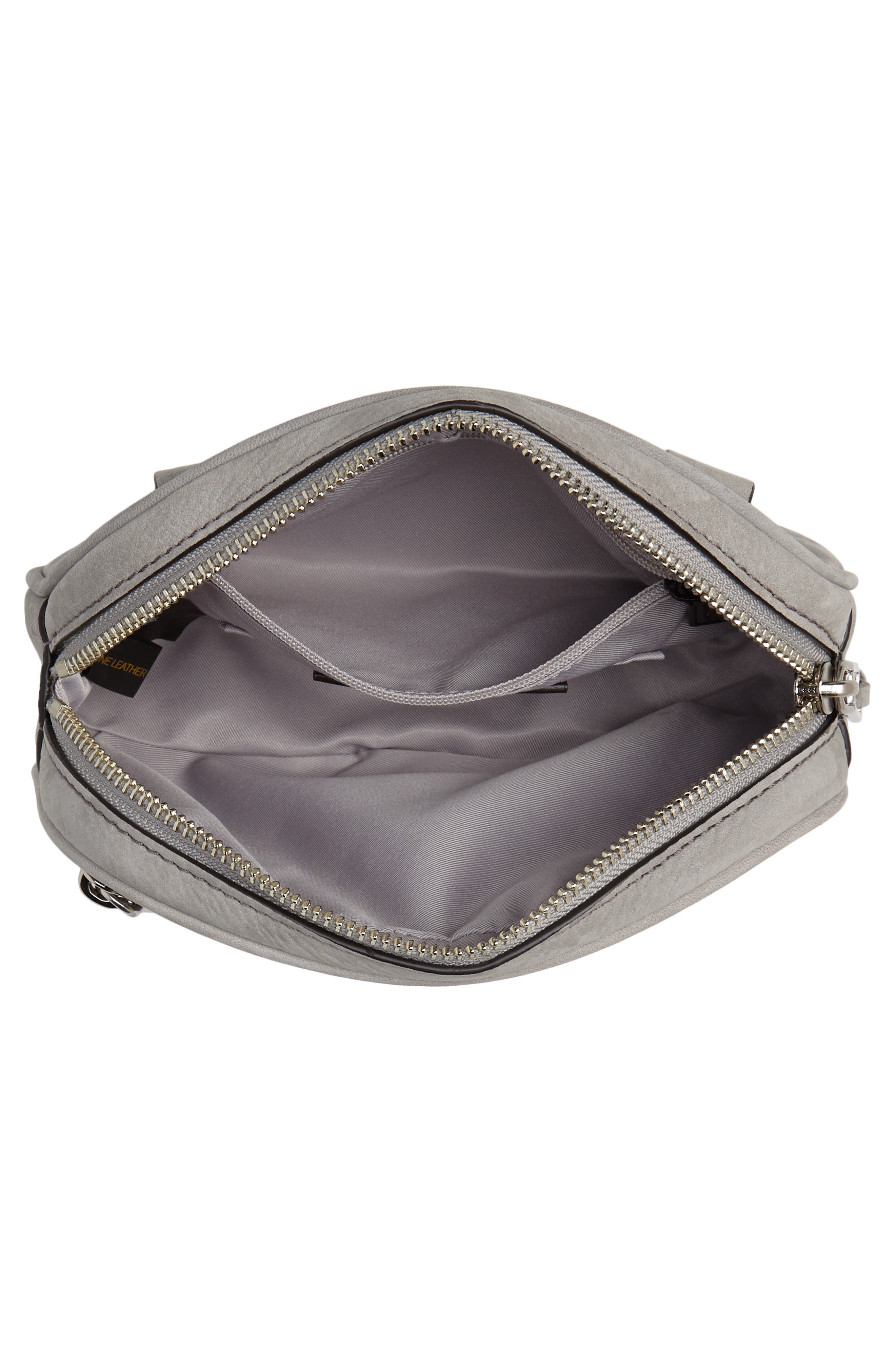 Blythe Leather Belt Bag, Alternate, color, GREY
