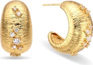 EYE CANDY LOS ANGELES Blair Cubic Zirconia Hoop Earrings