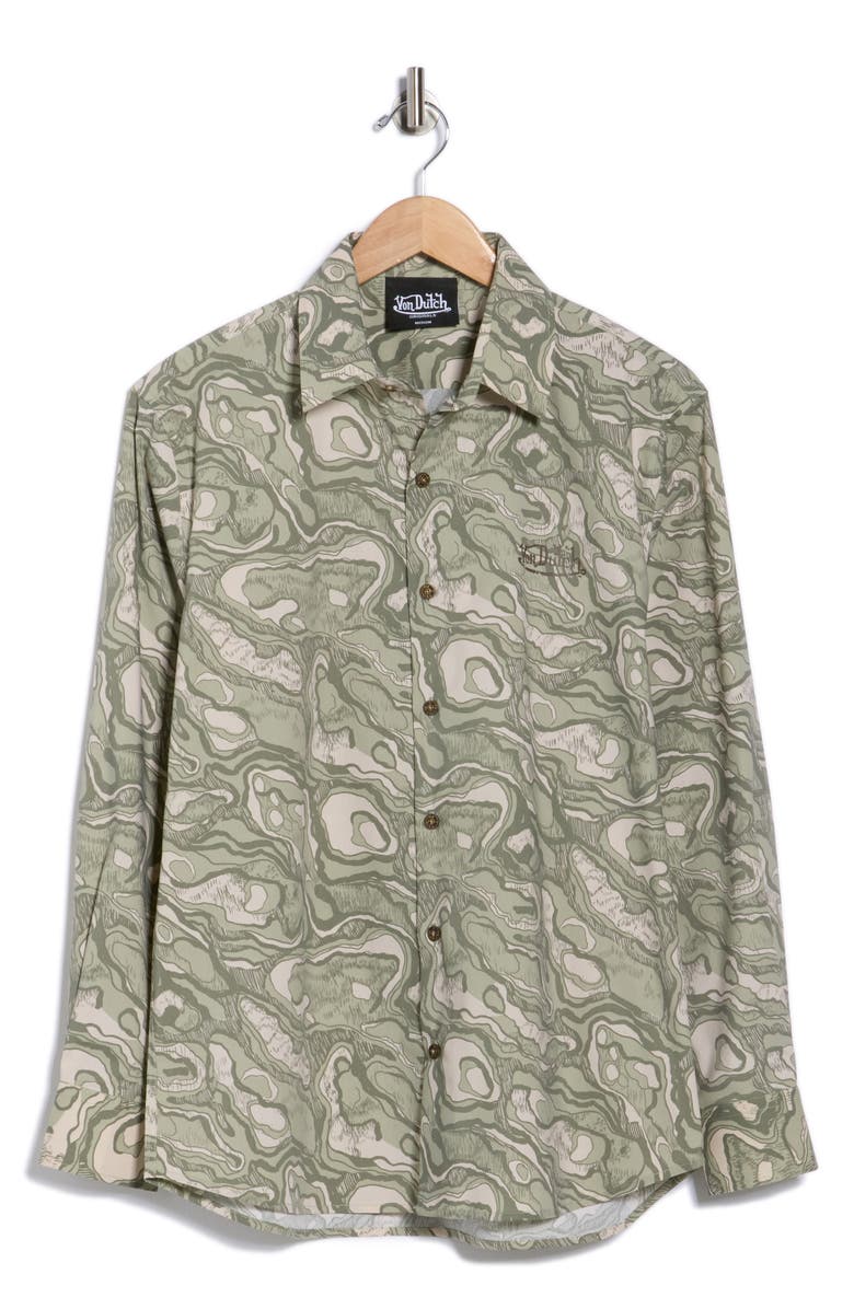 Von Dutch Ground Stone Long Sleeve Shirt, Alternate, color, Beige