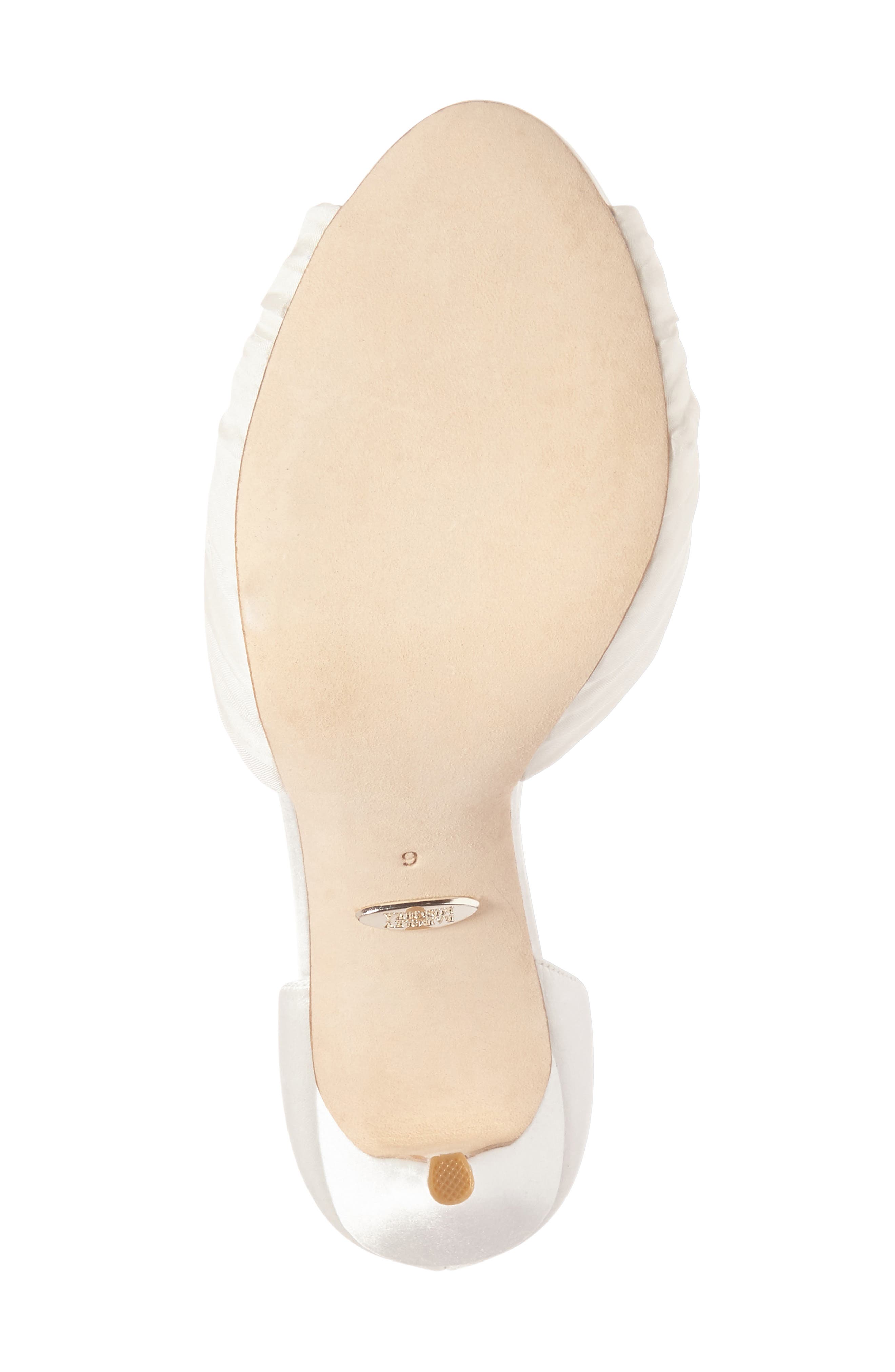 Badgley Mischka Tad Ankle Strap Pump, Alternate, color, WHITE SATIN