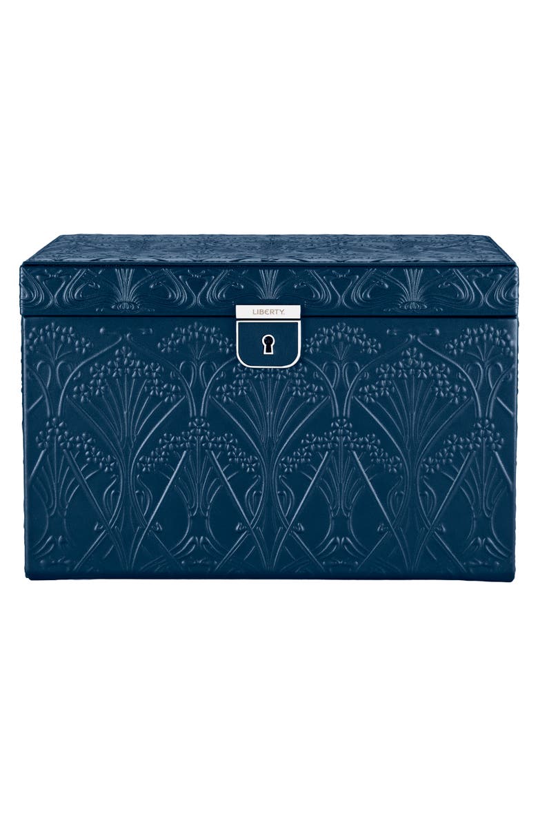 WOLF X LIBERTY Large Jewelry Box, Main, color, Navy