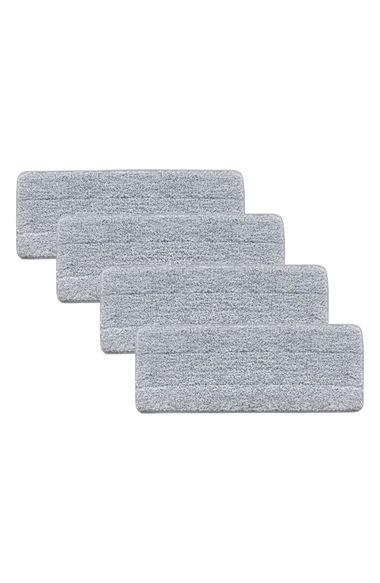 TRUE AND TIDY 4-Pack Microfiber Mop Pad, Main, color, Gray