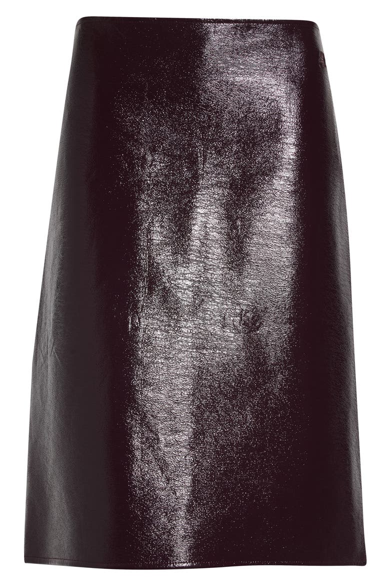 Vinyl Skirt, Alternate, color, BURNT RED