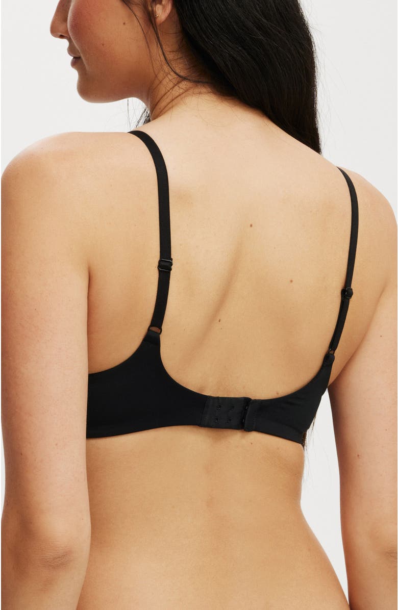 COTTON ON BODY Women's Ultimate Comfort Push Up2 T-Shirt Bra, Alternate, color, Black