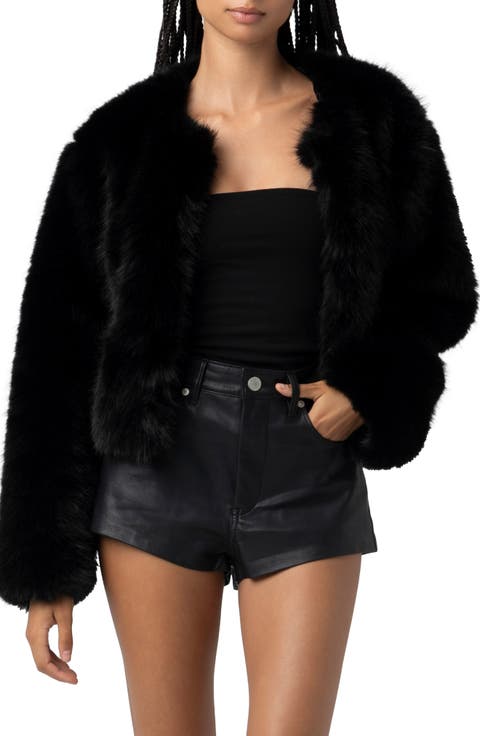 Faux Fur Crop Jacket