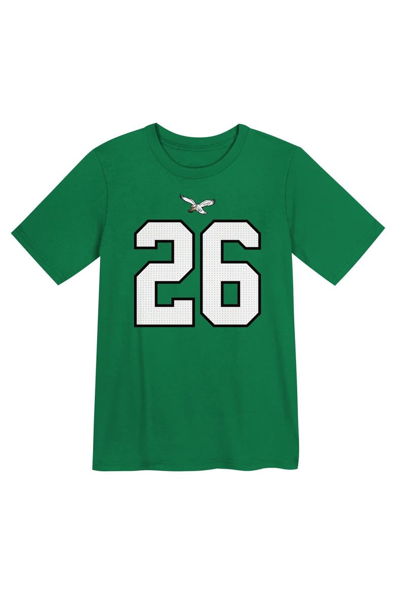 Preschool Nike Saquon Barkley Kelly Green Philadelphia Eagles Player Name & Number T-Shirt, Alternate, color, Kelly Green