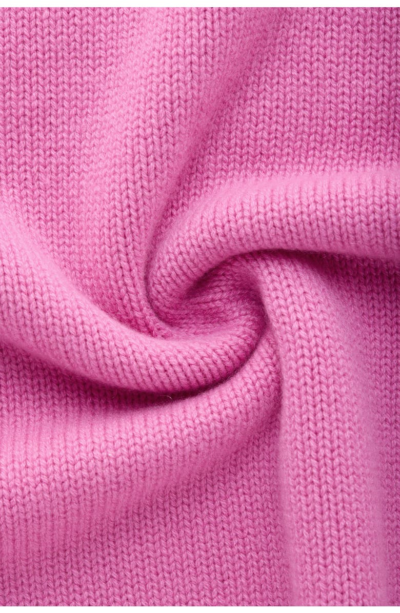 Wolf Vs. Goat (WvG) Cashmere Crewneck Sweater, Alternate, color, Fuxia