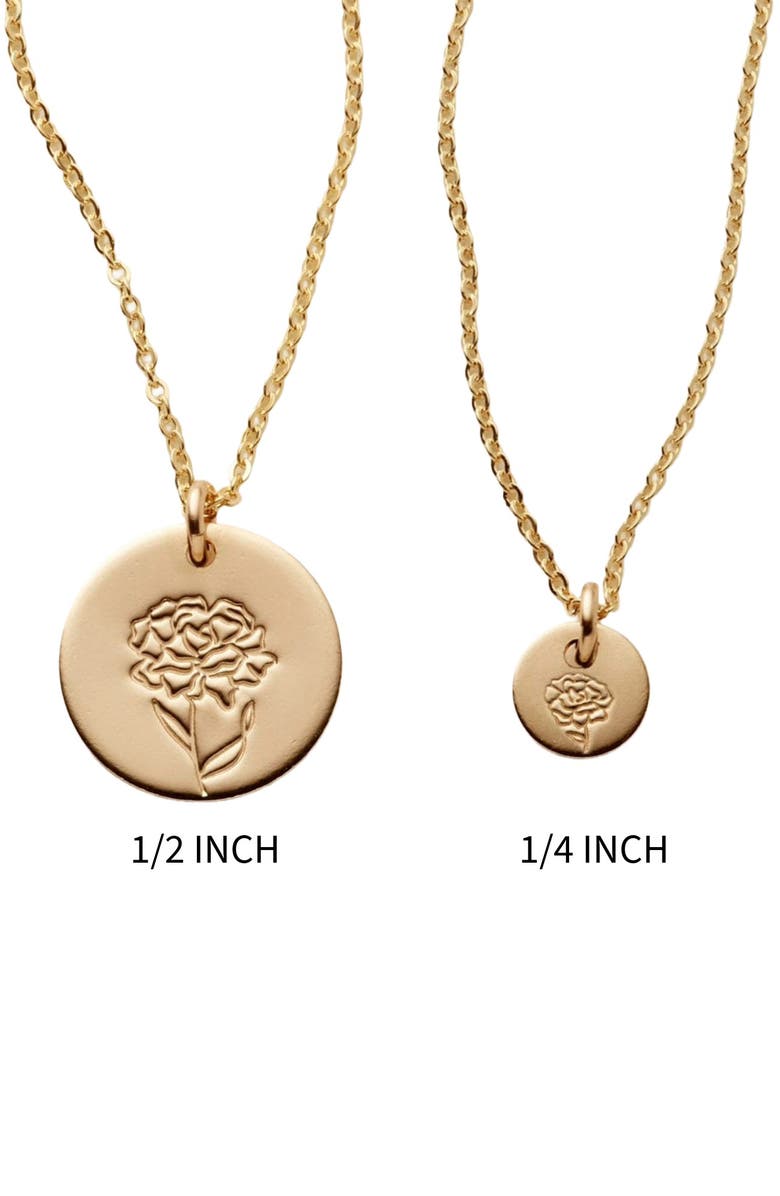 MADE BY MARY January Birth Flower Necklace, Alternate, color, Silver