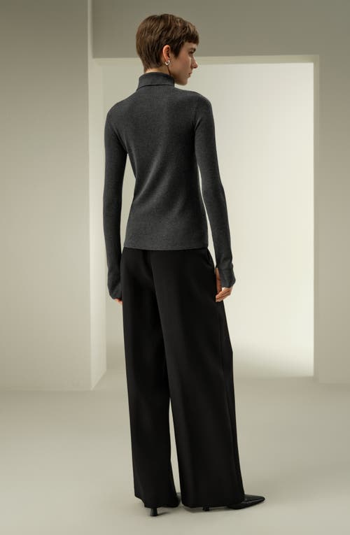 Lilysilk Slim Fit Silk Cashmere Sweater In Green