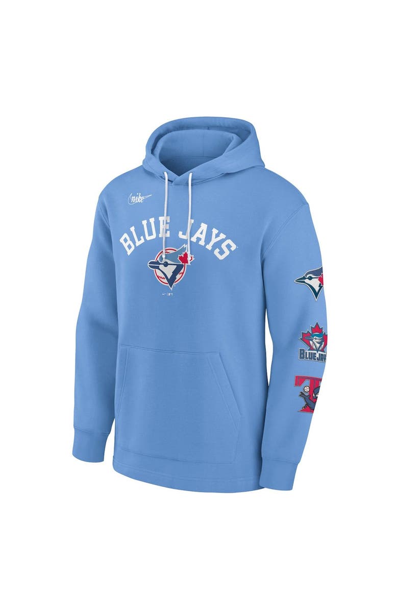 Nike Men's Nike Powder Blue Toronto Blue Jays Rewind Lefty Pullover Hoodie, Alternate, color, 