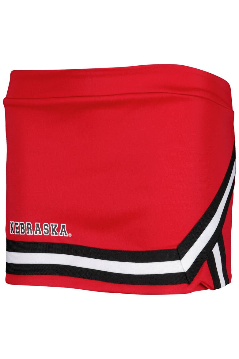 Girls Youth Colosseum Scarlet Nebraska Huskers Carousel Cheerleader Set, Alternate, color, Scarlet
