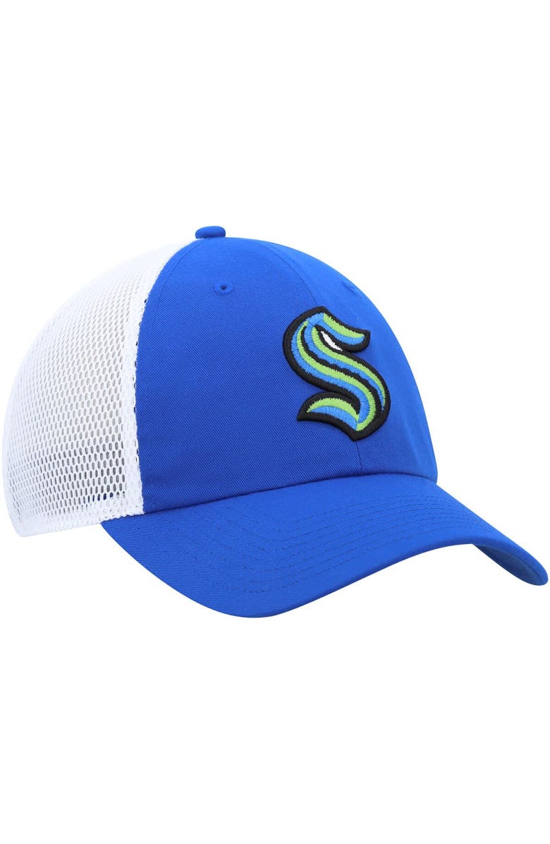 adidas Men's adidas Blue Seattle Kraken Color Pop Trucker Adjustable Hat, Alternate, color, Blue